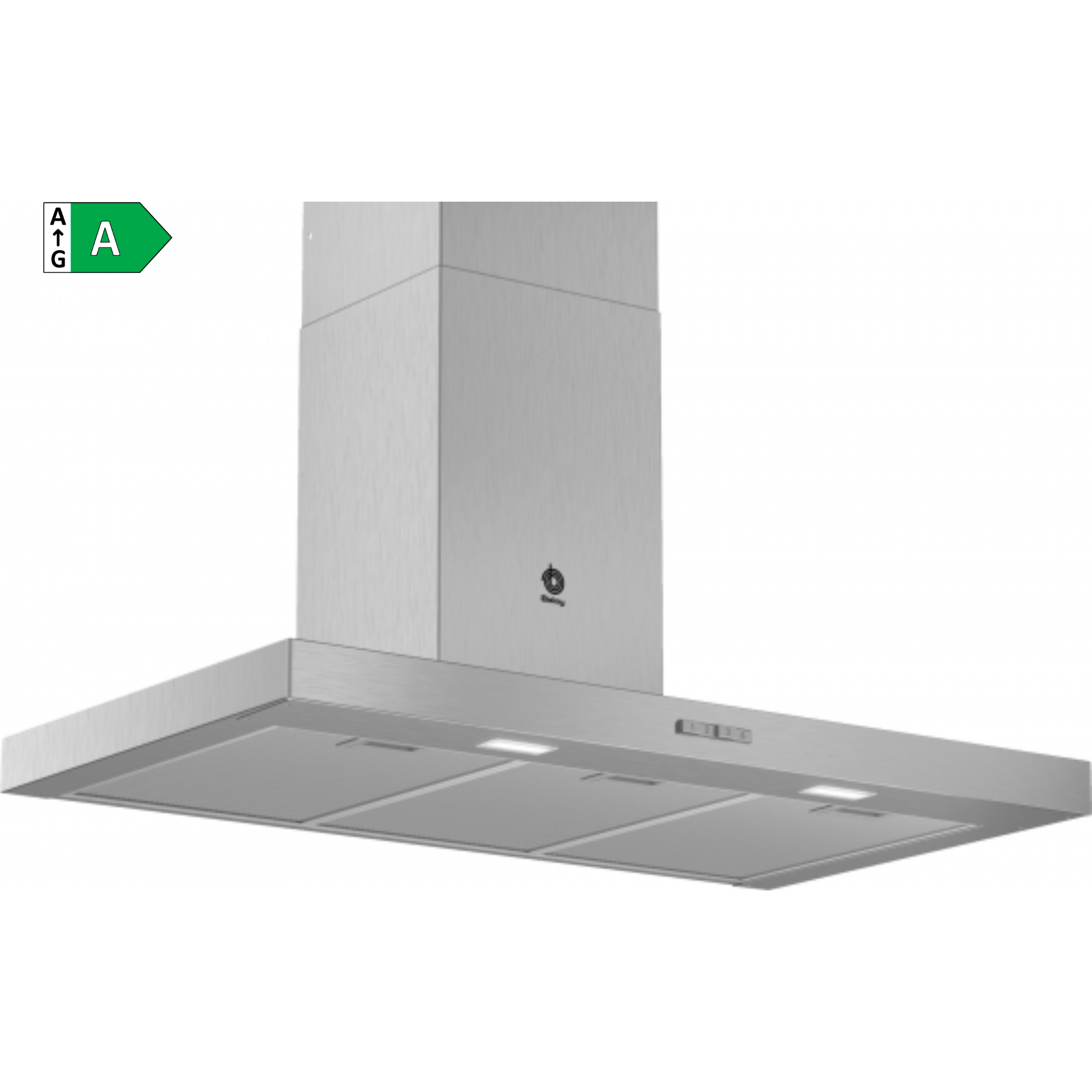 CAMPANA T-INVERTIDA BALAY 3BC096MX, 90CM, INOX, 590m3/h - A